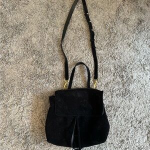 Mansur Gavriel Black Suede Lady Bag